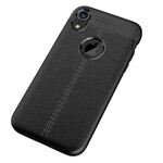 iPhone XR Leather Case Lychee Effect Double Line