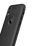 iPhone XR Leather Case Lychee Effect Double Line