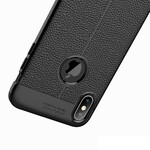 iPhone XS Max Leather Case Lychee Effect Double Line