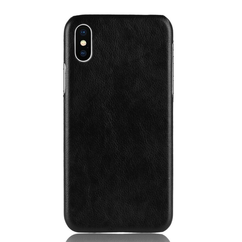 iPhone XS Max Leather Case Lychee Effect