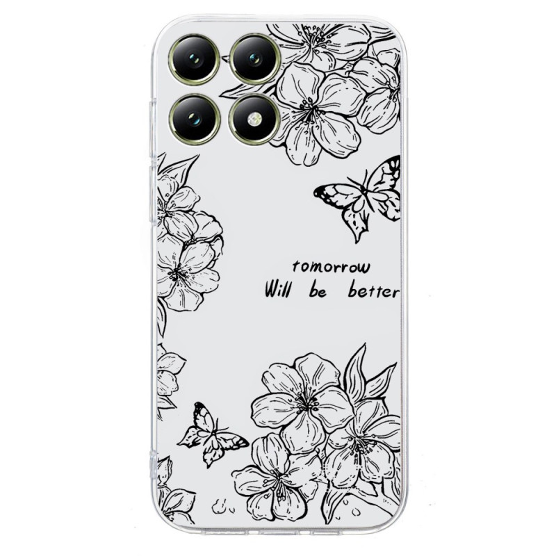 Xiaomi 14T Pro Butterfly and Flowers Case