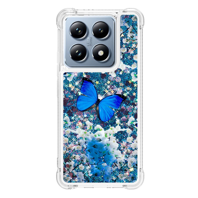 Xiaomi 14T / 14T Pro Glitter Butterfly Case Blue