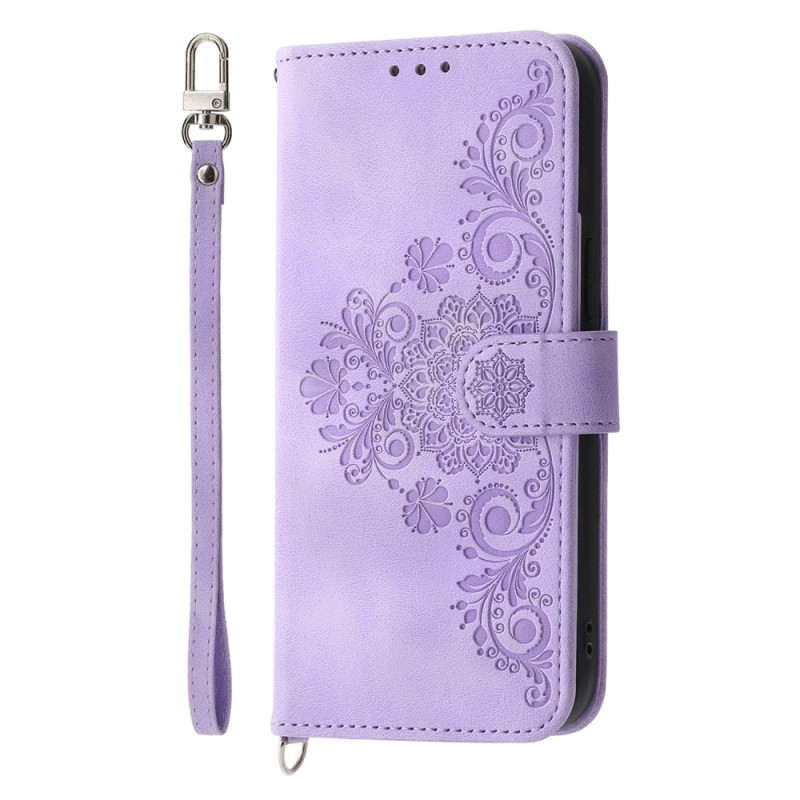 Case Xiaomi 14T Pro Floral Pattern Lanyard and Shoulder Strap