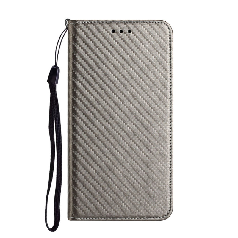 Flip Cover Xiaomi 14T Pro Texture Carbon Fibre Strap