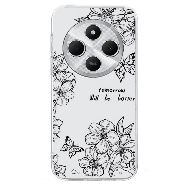 Xiaomi Redmi 14C / Poco C75 Butterfly and Flowers Case