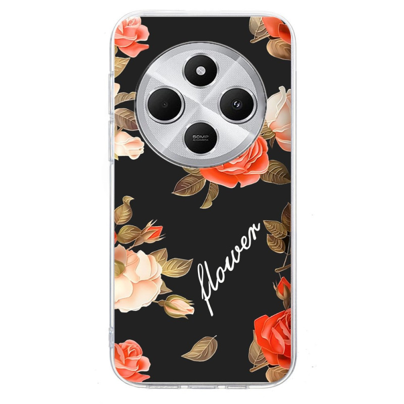 Xiaomi Redmi 14C / Poco C75 Case Floral Pattern Black