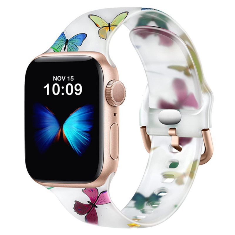 Apple Watch Band Series 46mm to 42mm / SE / Ultra 49mm Colored Butterflies