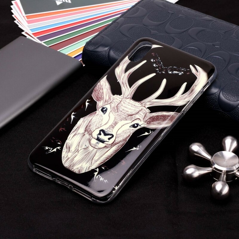 Case iPhone XR Majestic Stag Fluorescent
