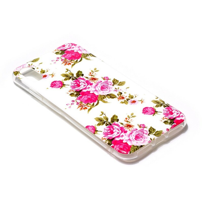 iPhone XS Max Case Liberty Flowers Fluorescent