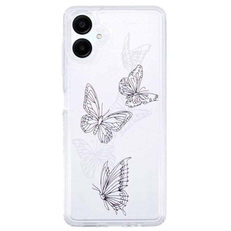 Samsung Galaxy A06 Clear Case Butterfly pattern