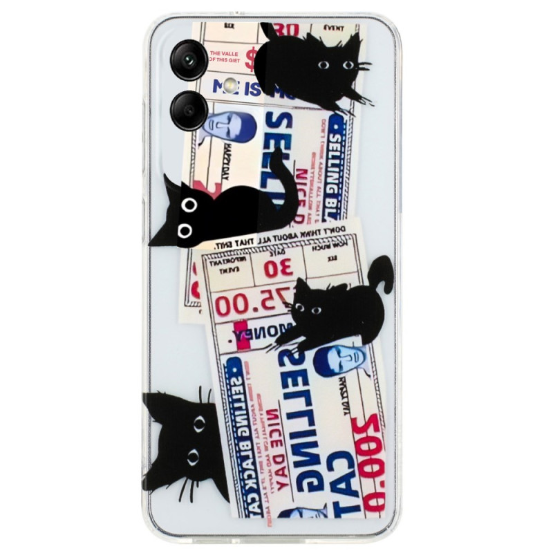 Case for Samsung Galaxy A06 4 Black Cats