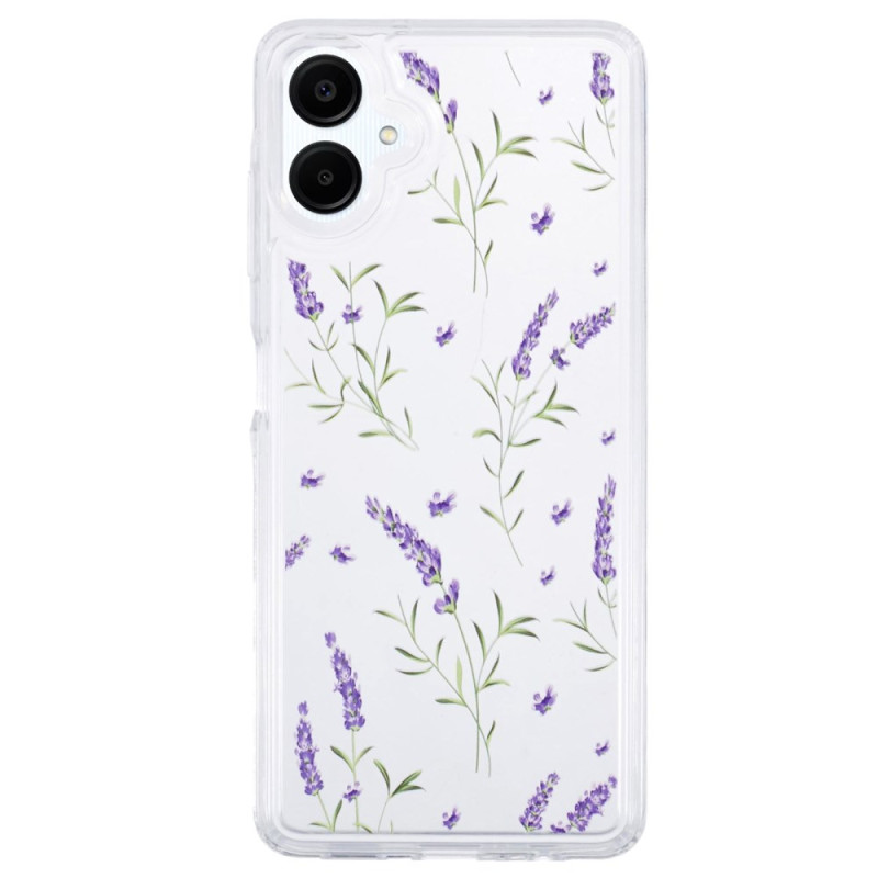 Samsung Galaxy A06 Transparent Case with Flowers