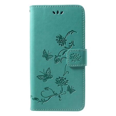 Case Huawei P Smart Plus Butterflies And Flowers With Strap