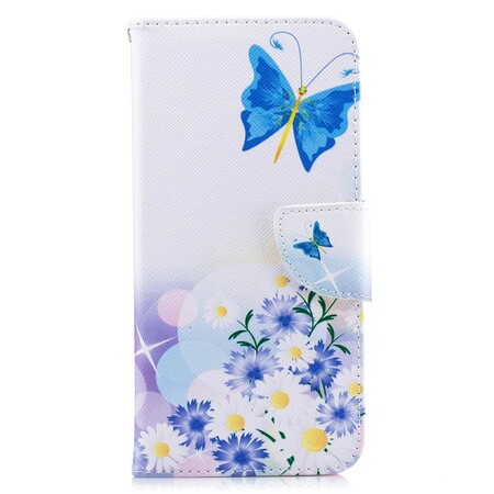 Huawei P Smart Plus Case Painted Butterflies and Flowers