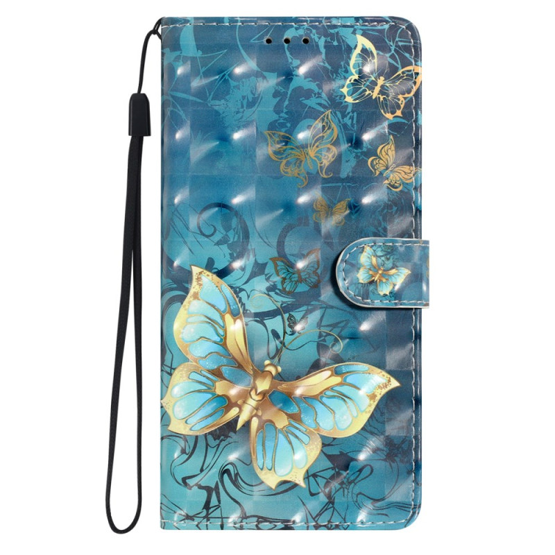 Samsung Galaxy A36 5G Strap Case 3D Butterflies