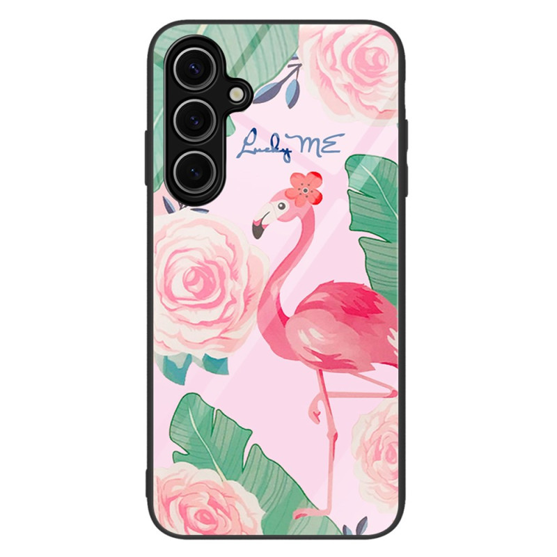 Samsung Galaxy A36 5G Toughened Glass Case Pink Flamingo