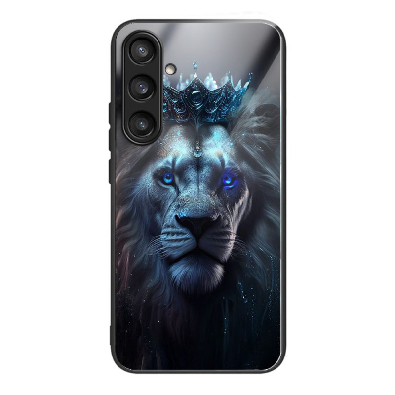 Samsung Galaxy S25 5G Crowned Lion Tempered Glass Case