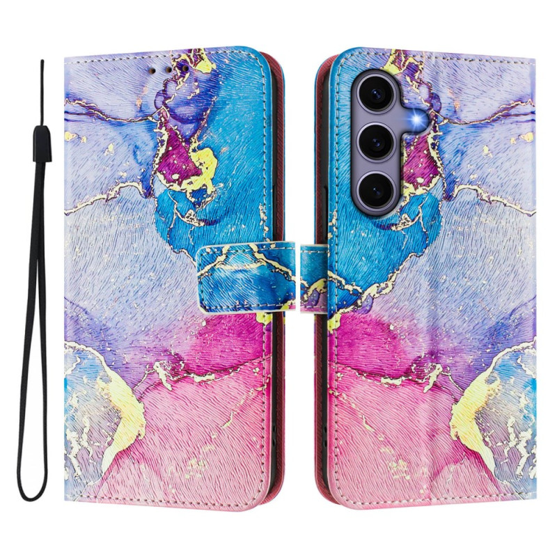 Samsung Galaxy S25 5G Multicolour Marble Strap Case