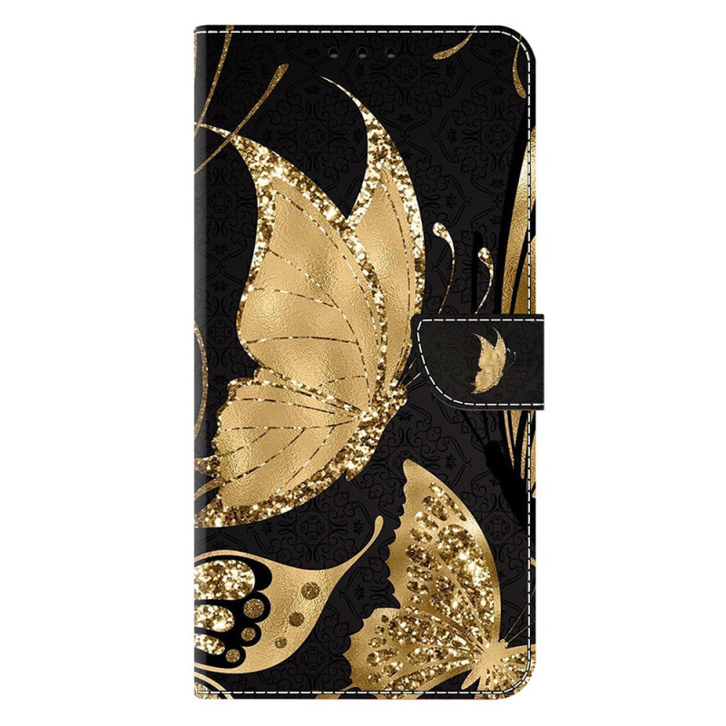 Samsung Galaxy S25 5G Gold Butterfly Case