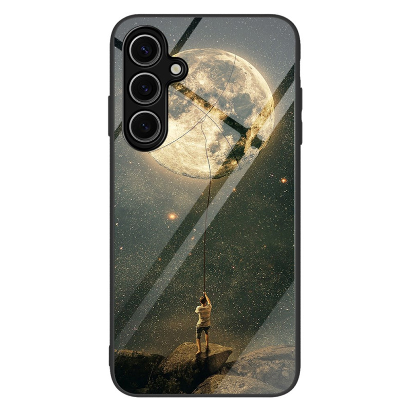 Samsung Galaxy S25 Plus 5G Tempered Glass Moon Man Case