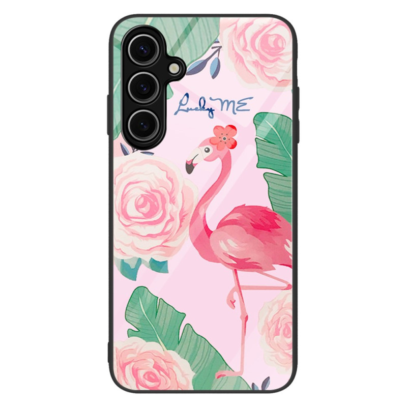 Samsung Galaxy S25 Plus 5G Toughened Glass Case Pink Flamingo