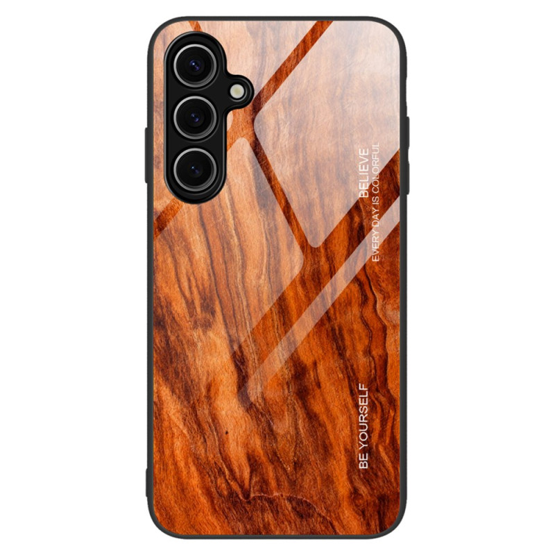 Samsung Galaxy S25 Plus 5G Hardcover Wooden Glass Case