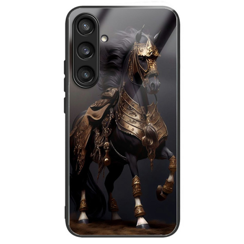 Samsung Galaxy S25 Plus 5G Tempered Glass Racing Horse Case