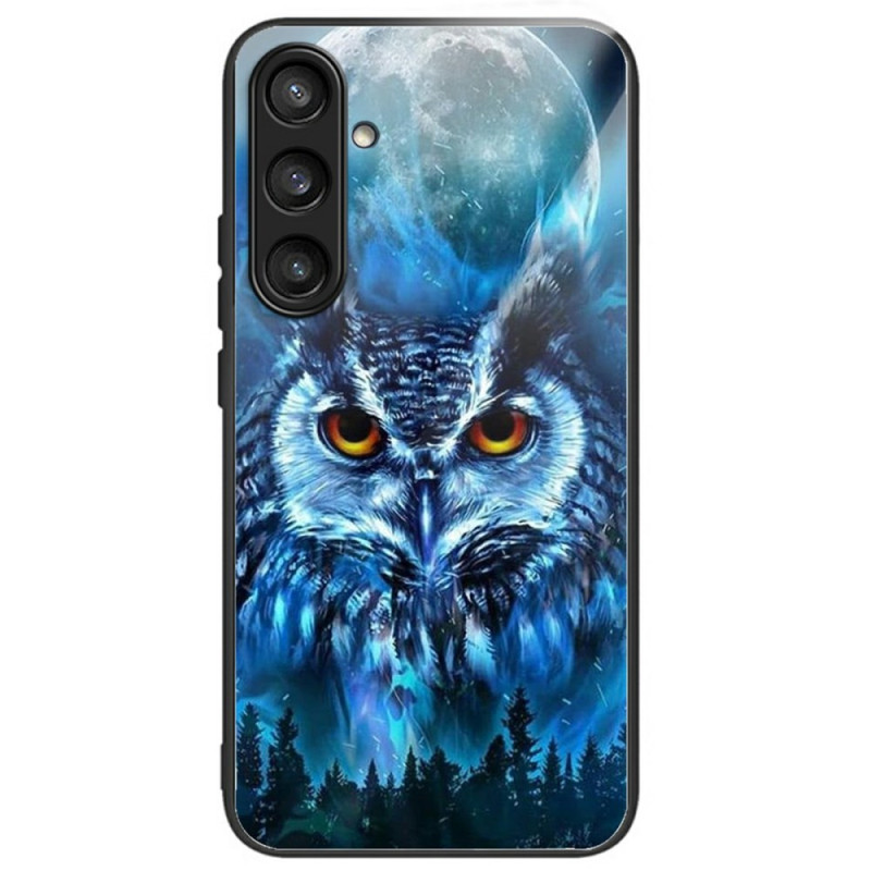 Samsung Galaxy S25 Plus 5G Toughened Glass Case Owl Moon