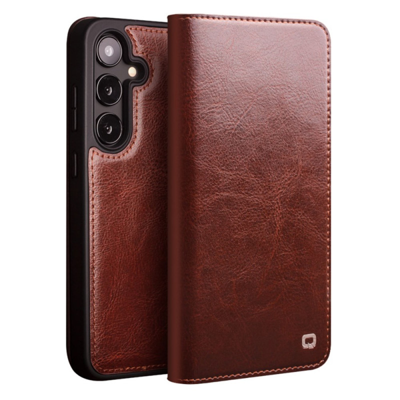 Flip Cover Samsung Galaxy S25 Plus Real Leather