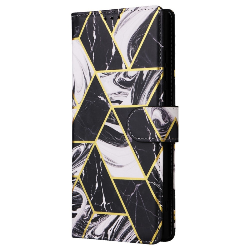 Samsung Galaxy S25 Ultra 5G Marble Floral Strap Case