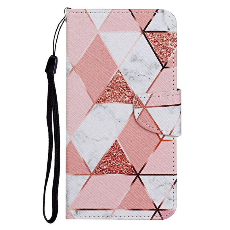 Samsung Galaxy S25 Ultra 5G Marble Pattern Lanyard Case