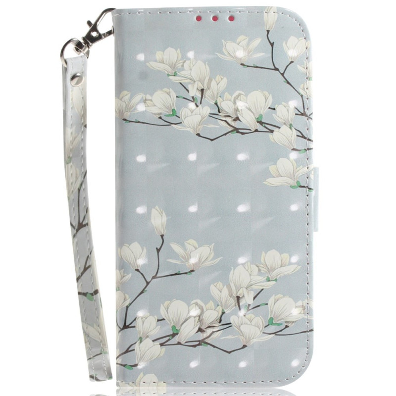 Samsung Galaxy S25 Ultra 5G Magnolias Strap Case