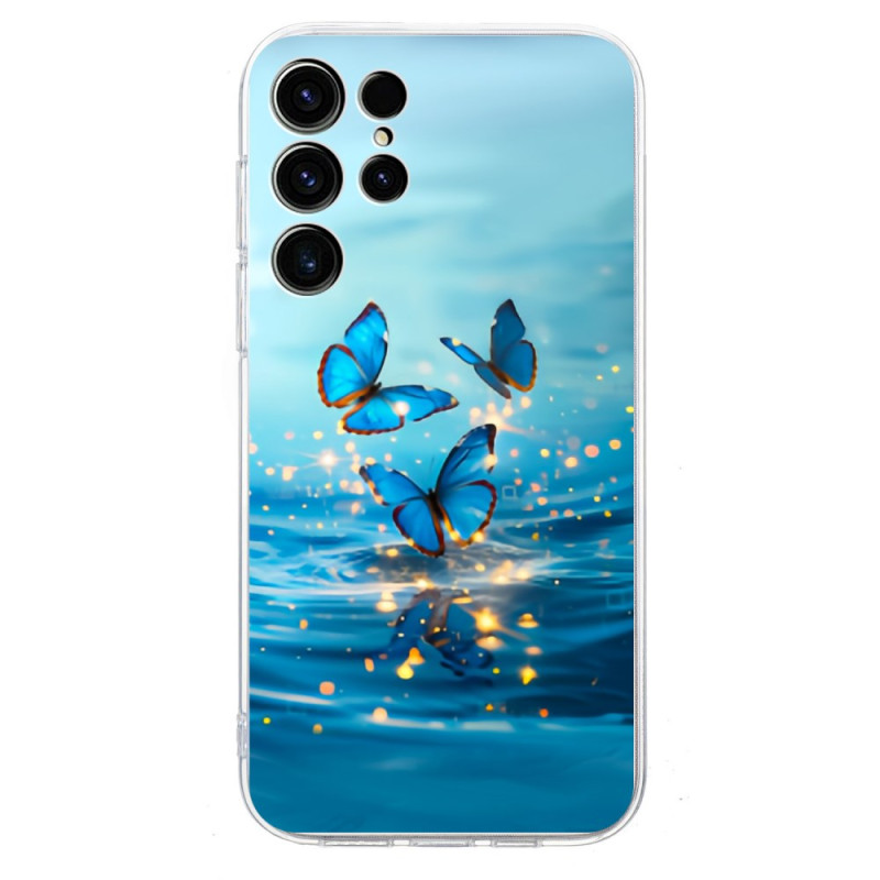 Samsung Galaxy S25 Ultra 5G Blue Butterflies Case