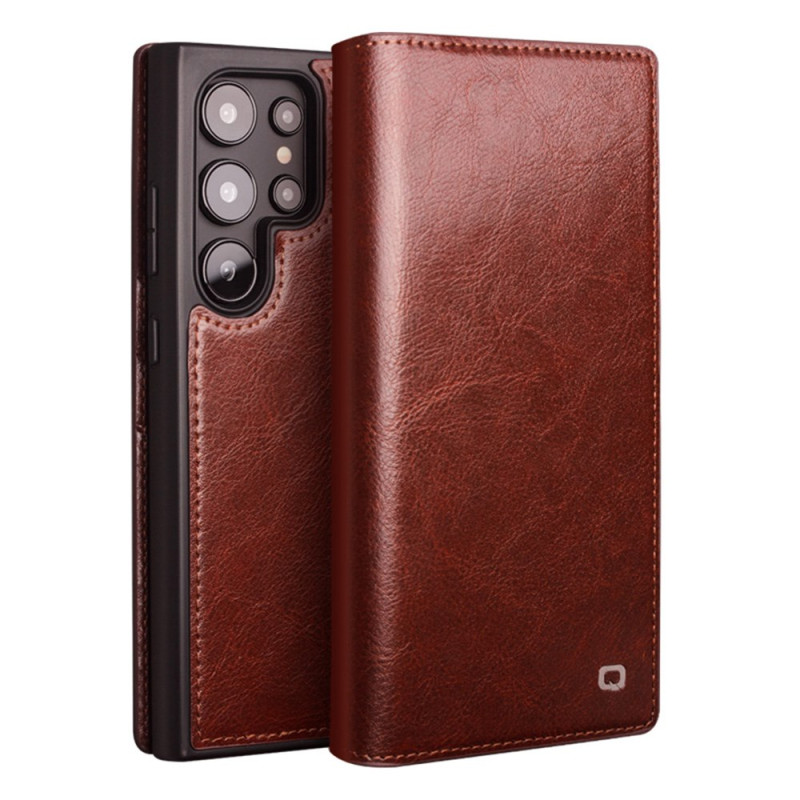 Flip Cover Samsung Galaxy S25 Ultra 5G Leather Qialino