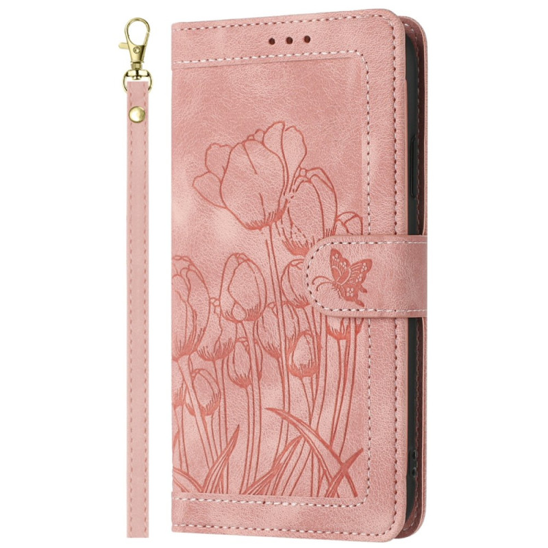 Samsung Galaxy S25 Ultra 5G Floral Leather Case