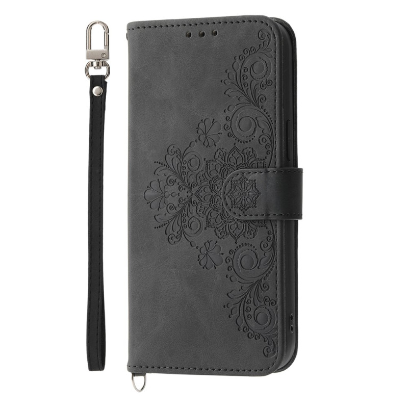 Samsung Galaxy S25 Ultra 5G Case with Floral Pattern and Straps