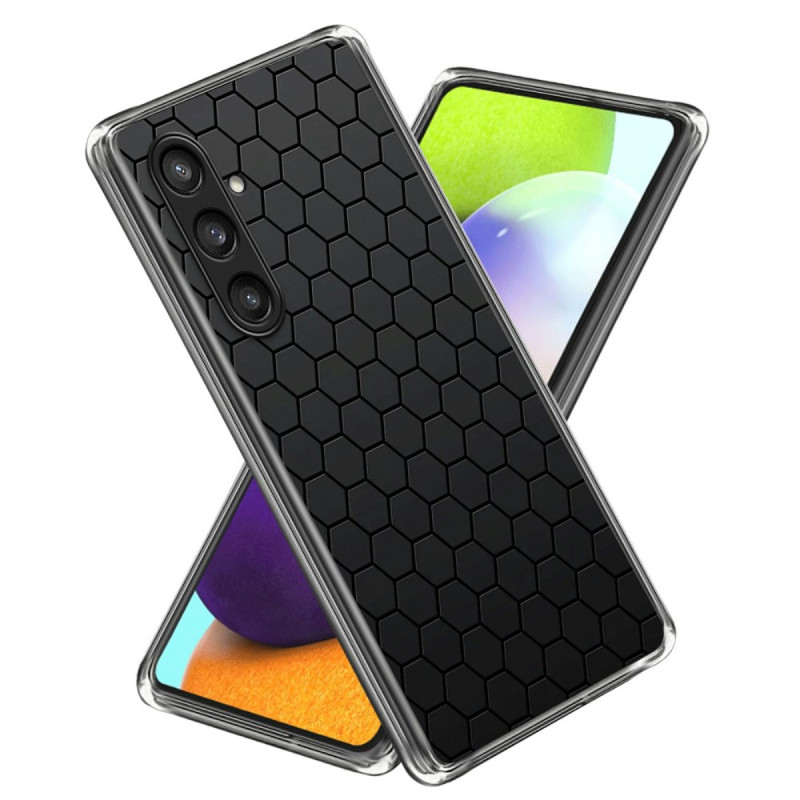 Samsung Galaxy A56 5G Case Honeycomb Black Background