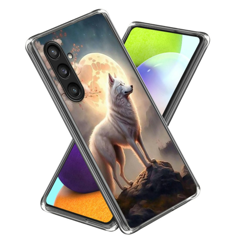 Samsung Galaxy A56 5G Wolf and Moon Case