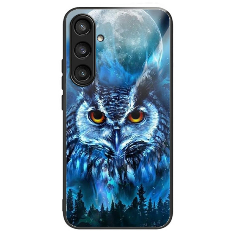 Samsung Galaxy A56 5G Toughened Glass Case Moon Owl