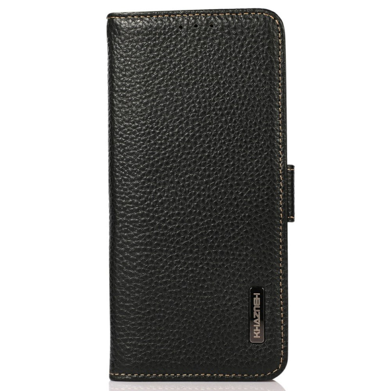 Samsung Galaxy A56 5G Leather Case Lychee
 with RFID Protection KHAZNEH