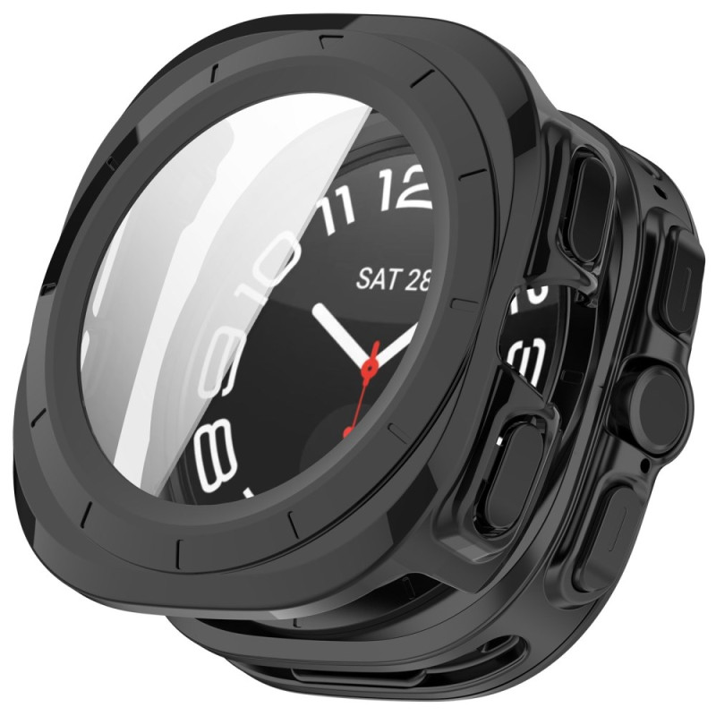 Samsung Galaxy Watch Ultra Plastic and Tempered Glass Case