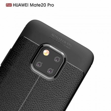 Cover Huawei Mate 20 Pro Leather Effect Lychee Double line