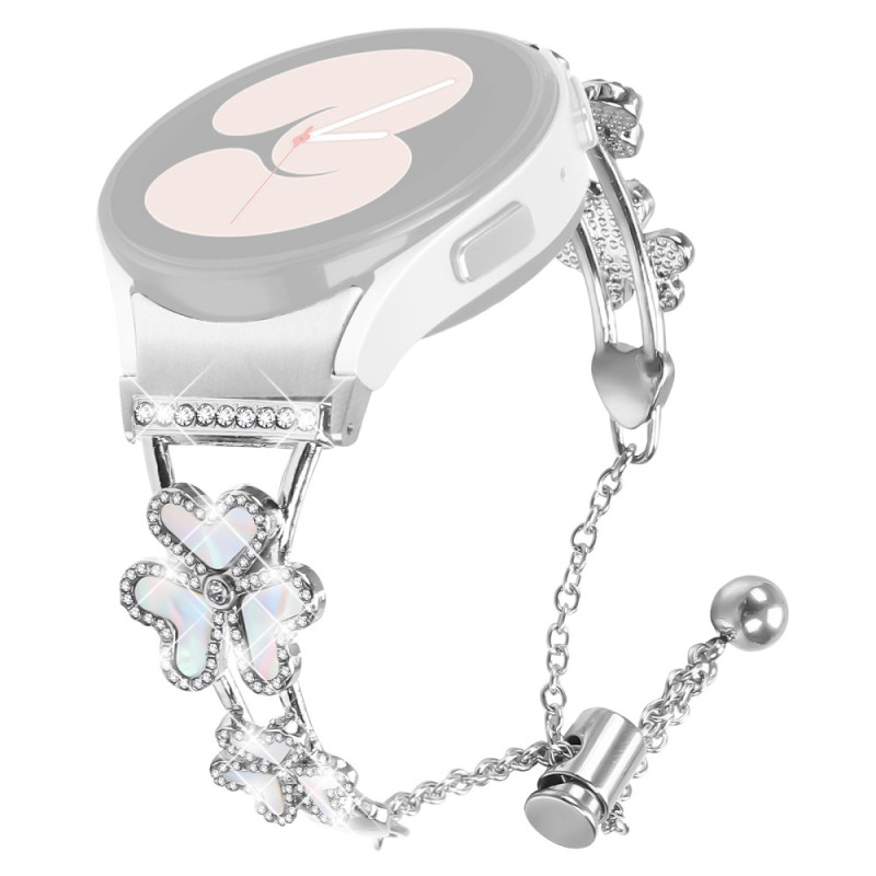 Samsung Galaxy Watch6 / Watch6 Classic Clover and Twisted Chain Bracelet