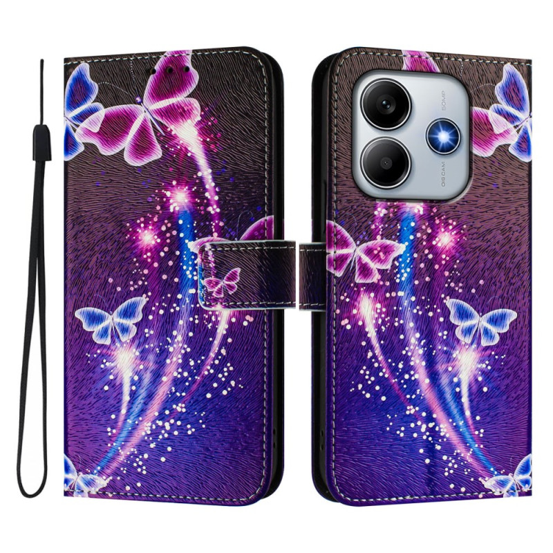 Xiaomi Redmi Note 14 5G Case Butterfly Pattern