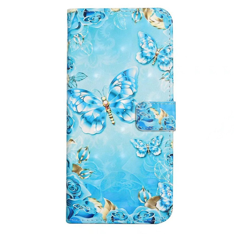 Samsung Galaxy A26 5G Case Blue Butterflies in Flight