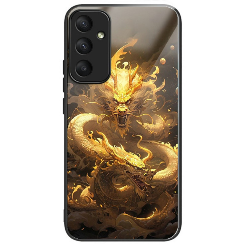 Samsung Galaxy A26 5G Gold Dragon Tempered Glass Case