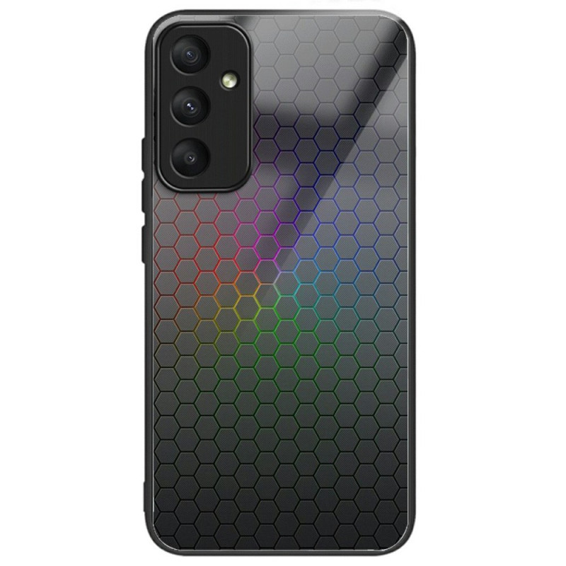 Samsung Galaxy A26 5G Toughened Glass Case Honeycomb Coloured