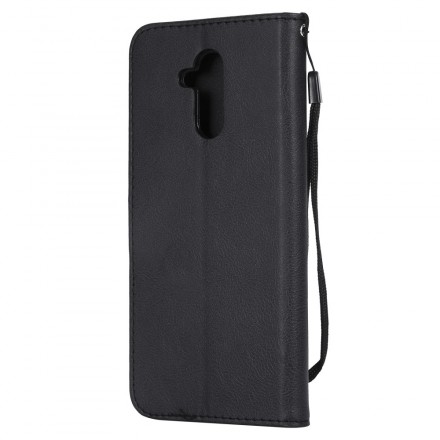 Huawei Mate 20 Lite Leather effect case with strap