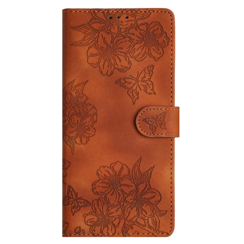 Samsung Galaxy A26 5G Case Floral Suede Effect