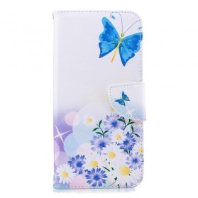 Huawei Mate 20 Pro Case Painted Butterflies and Flowers